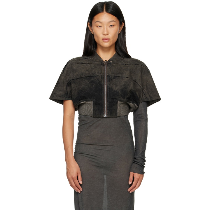 Photo: Rick Owens DRKSHDW Gray Tower Tatlin Bomber Jacket