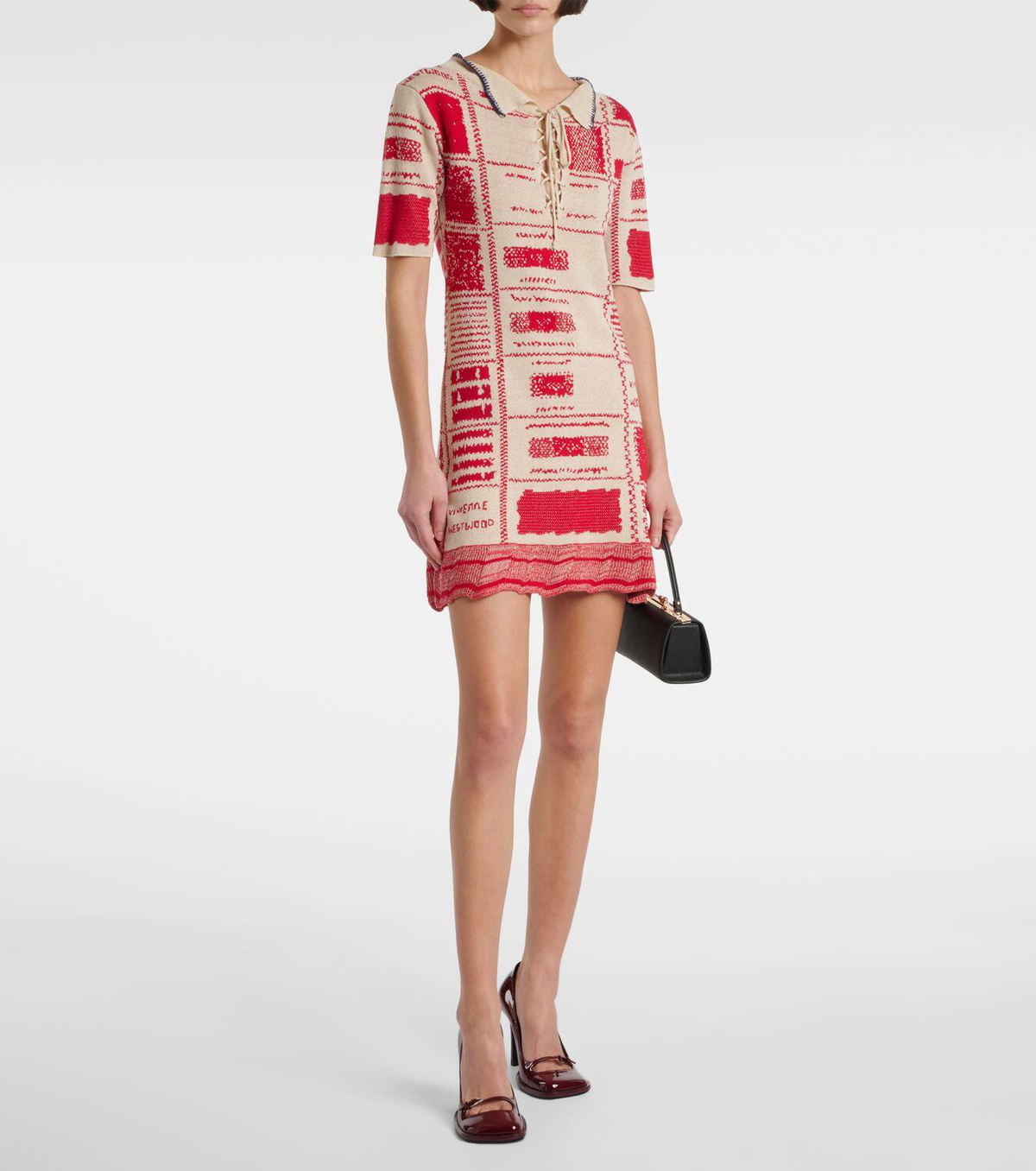 Vivienne Westwood Checked hemp and cotton minidress Vivienne Westwood