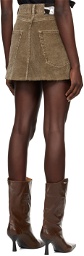 OUR LEGACY Brown Cover Miniskirt