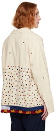 Karu Research Beige Fringed Jacket