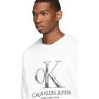Calvin Klein Jeans Est. 1978 White OK Logo Sweatshirt