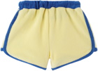 Maison Tadaboum Baby Yellow & Blue Lucio Shorts