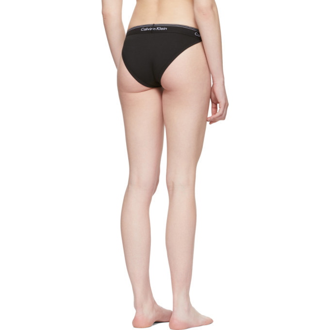 Calvin Klein Underwear Black Heritage Athletic Tanga Briefs Calvin