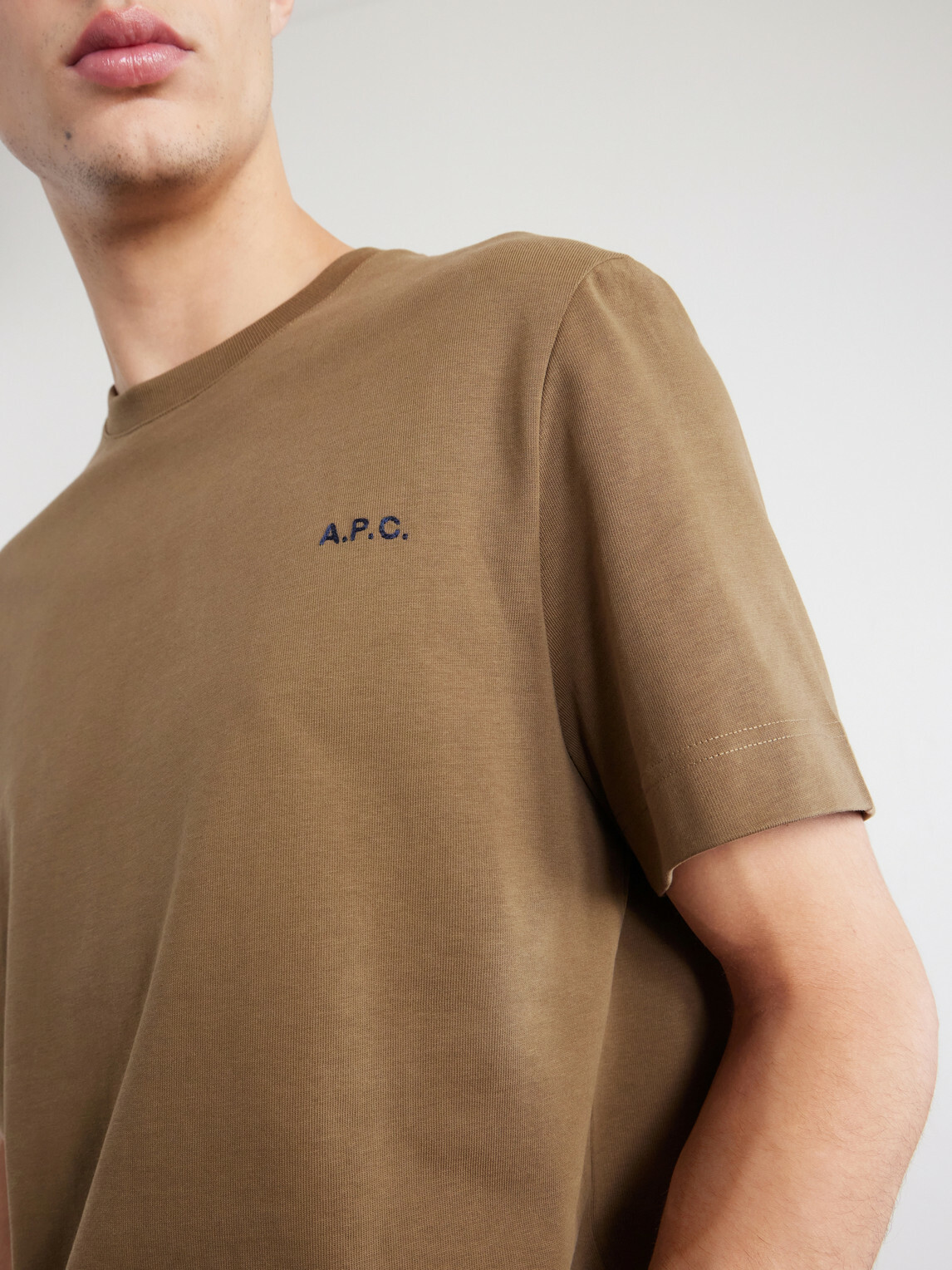 A.P.C. - Oliver Logo-Embroidered Cotton-Jersey T-Shirt - Brown