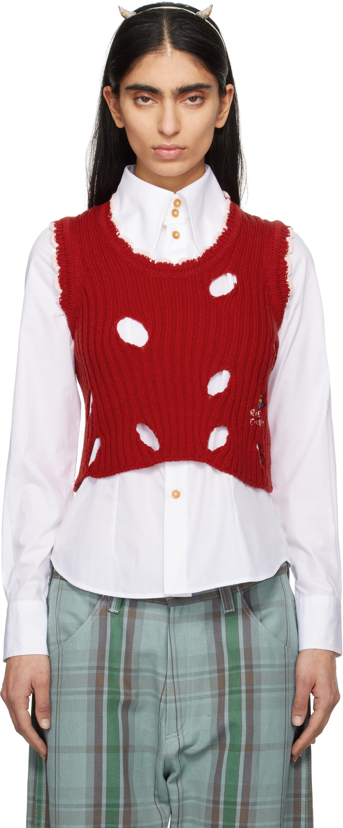 Vivienne Westwood Red Slash Tank Top Vivienne Westwood
