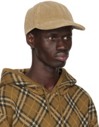 Burberry Beige Corduroy Baseball Cap