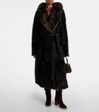 Altuzarra Geoff shearling wrap coat