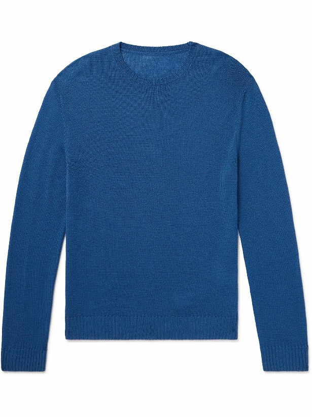 Photo: Anderson & Sheppard - Merino Wool Sweater - Blue