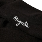 Magenta Men's Plant Socks in Black