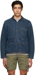 RRL Indigo Jersey Chore Jacket