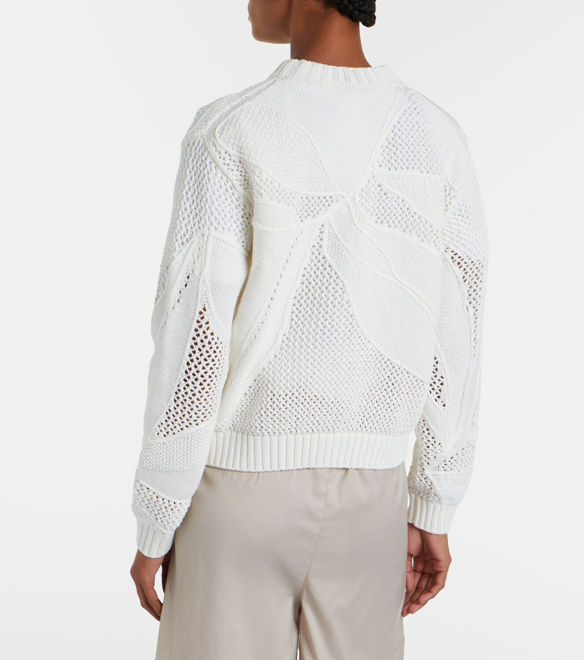 Max Mara Salvo open-knit cotton sweater