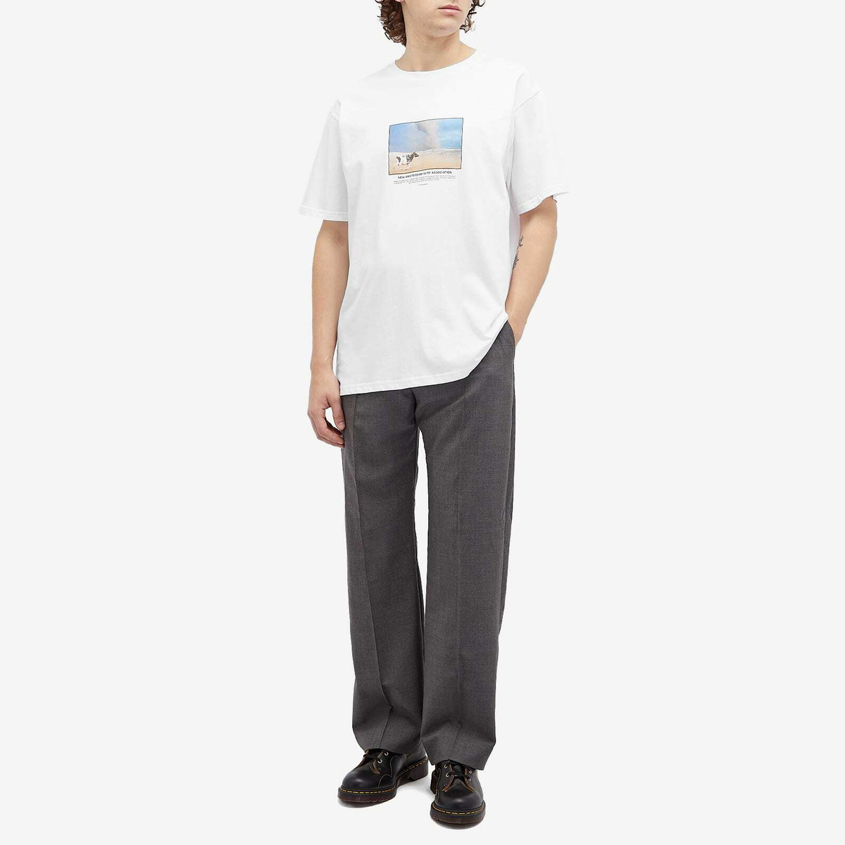 New Amsterdam Surf Association Men's New Amsterdam Cow T-Shirt in White