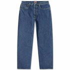 KENZO Paris Men's "Boke Crest" Relaxed Fit Jean in Navy