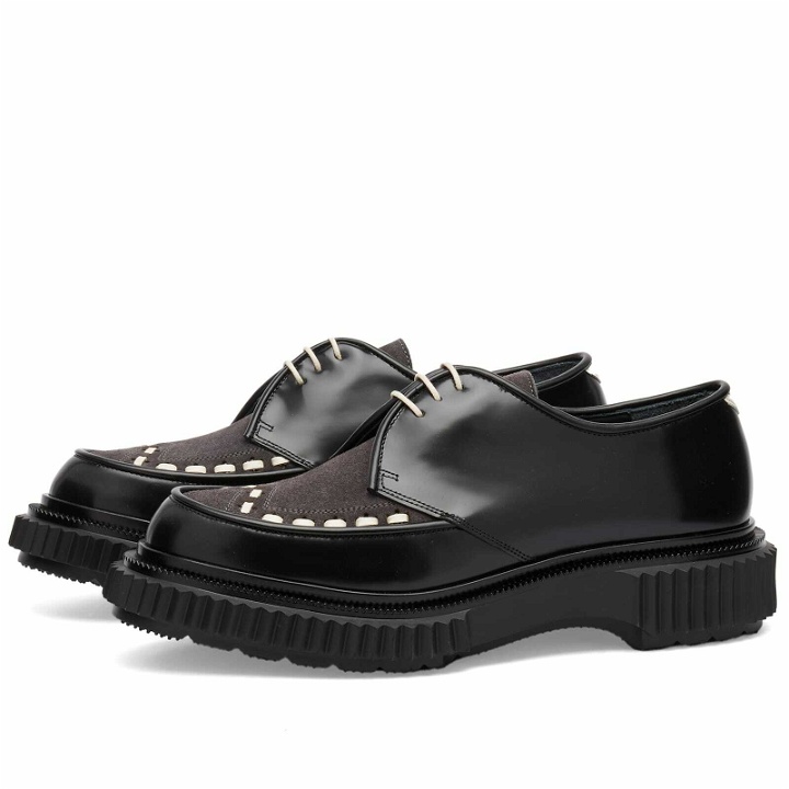 Photo: Adieu Men's x Undercover Type 195 Leather Derby in Black