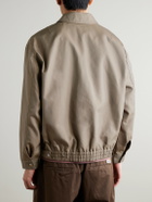 NN07 - Gideon 80038 Organic Cotton-Twill Blouson Jacket - Brown