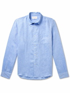 Derek Rose - Monaco 1 Linen Shirt - Blue