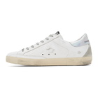 Golden Goose White and Black Superstar Sneakers