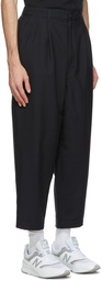 Comme des Garçons Homme Navy Tropical Wool Trousers