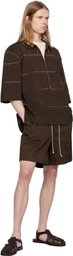 Camiel Fortgens Brown Knee Shorts