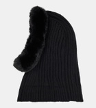 Goldbergh Naomi faux fur-trimmed ski mask