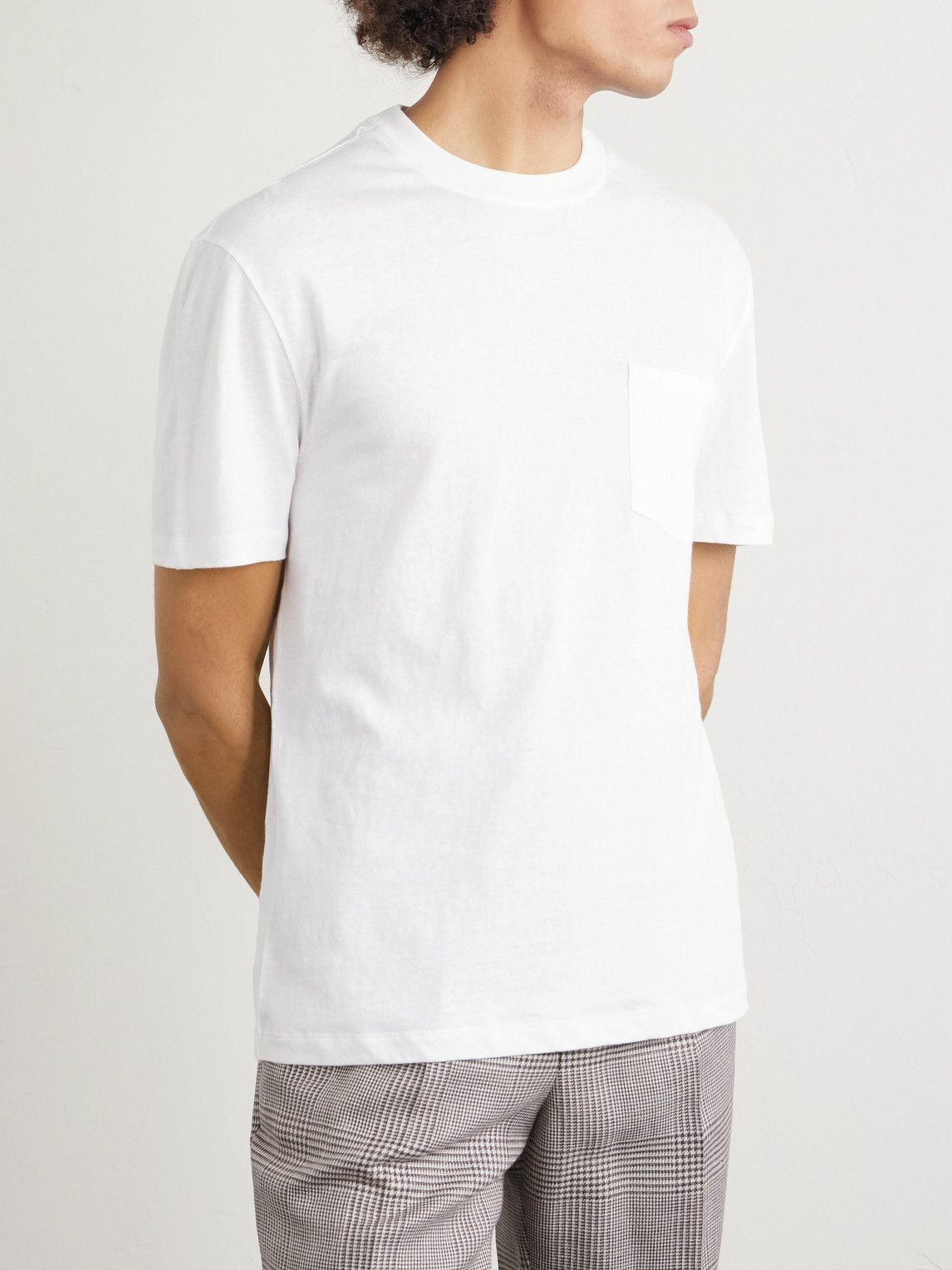 Brunello Cucinelli - Linen and Cotton-Blend T-Shirt - White