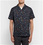 Lanvin - Camp-Collar Printed Cotton Shirt - Men - Black