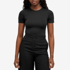 Good American Women's Scuba Crewneck Bodysuit in Black