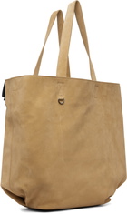 Stefan Cooke Beige Leather Patch Tote