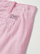 Polo Ralph Lauren - Maritime Straight-Leg Linen and Cotton-Blend Shorts - Pink