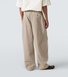 Loewe Wool and cotton wide-leg pants