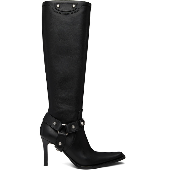 Photo: Balenciaga Black City Harness Tall Boots