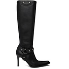 Balenciaga Black City Harness Tall Boots