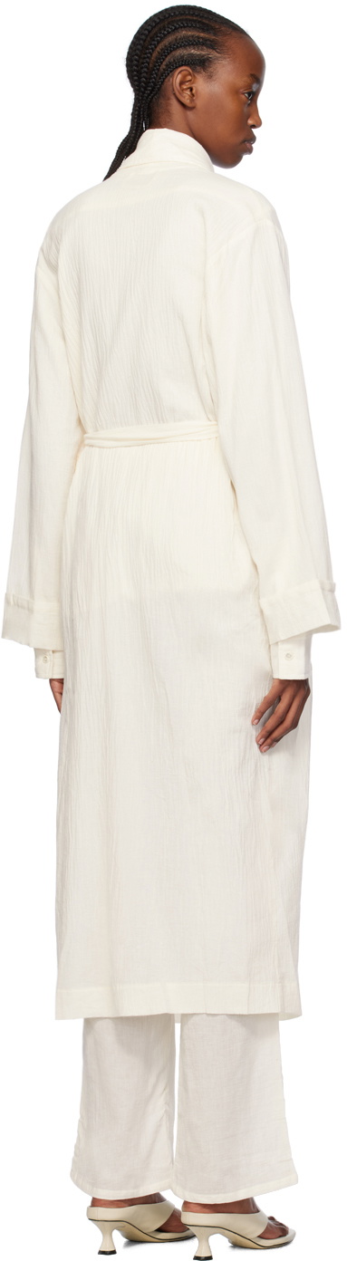 ÉTERNE Off-White Lennon Robe