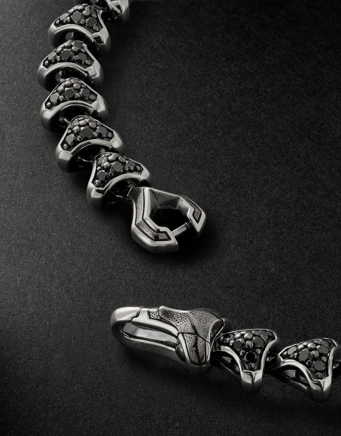 David Yurman - Armory Sterling Silver Diamond Bracelet - Silver