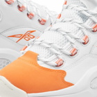 Reebok Men's Question Mid Sneakers in White/Smash Orange/Chalk