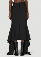 Balenciaga Godet Draped Skirt