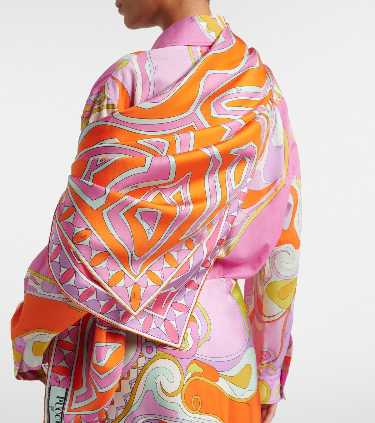 Pucci Labirinto silk twill scarf