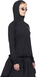 Cecilie Bahnsen Black The North Face Edition Dotknit Wool Baselayer Hoodie