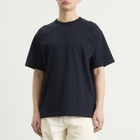 Norse Projects Men's Snekkersten Back Arch Logo T-Shirt in Dark Navy