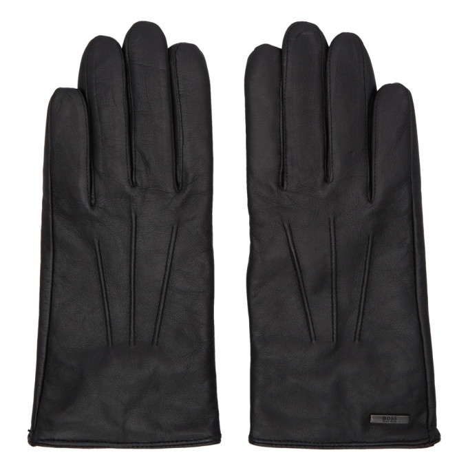 Photo: Boss Black Leather Hainz Gloves
