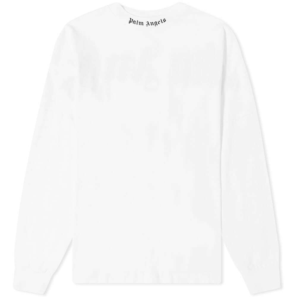 Palm Angels Women's Long Sleeve Classic Logo T-Shirt in White/Black ...