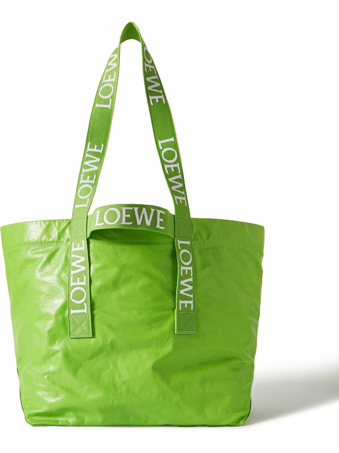 Loewe - Distressed Leather Tote Bag Loewe