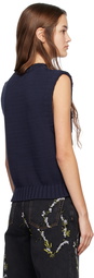 GANNI Navy Rope Vest