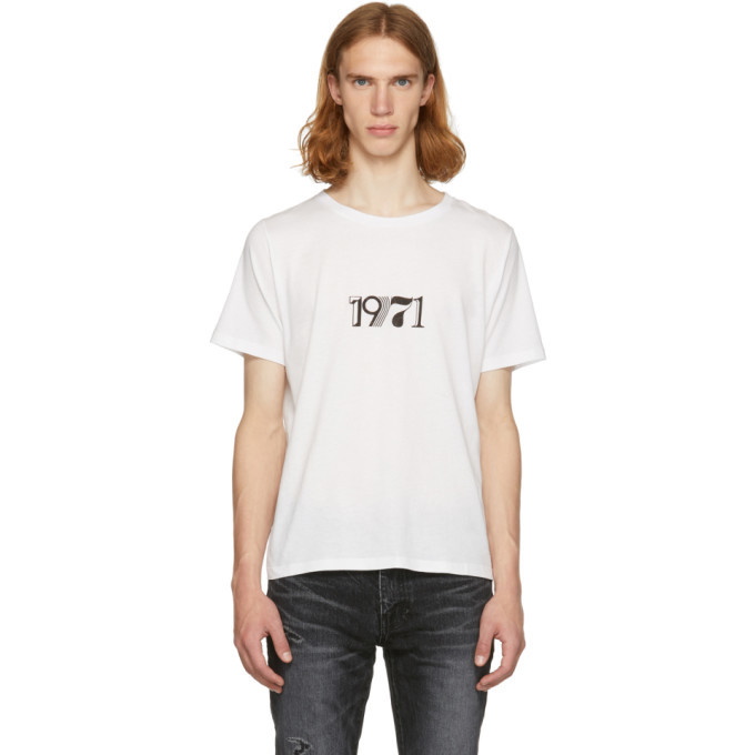 Photo: Saint Laurent White 1971 T-Shirt