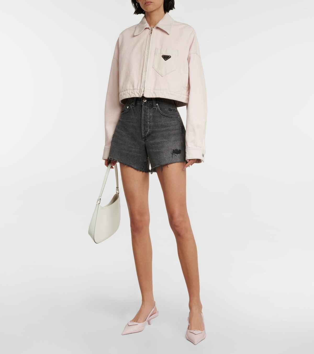【Citizens of Humanity】 Annabelle distressedデニムショート Citizens of Humanity - Annabelle distressed denim shorts