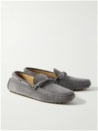 Brunello Cucinelli - Suede Driving Shoes - Gray
