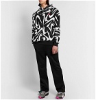 Nike - Sportswear Club Printed Fleece-Back Cotton-Blend Jersey Hoodie - Black