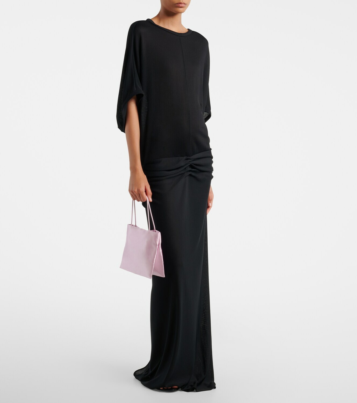 The Row Cecily Medium satin tote bag