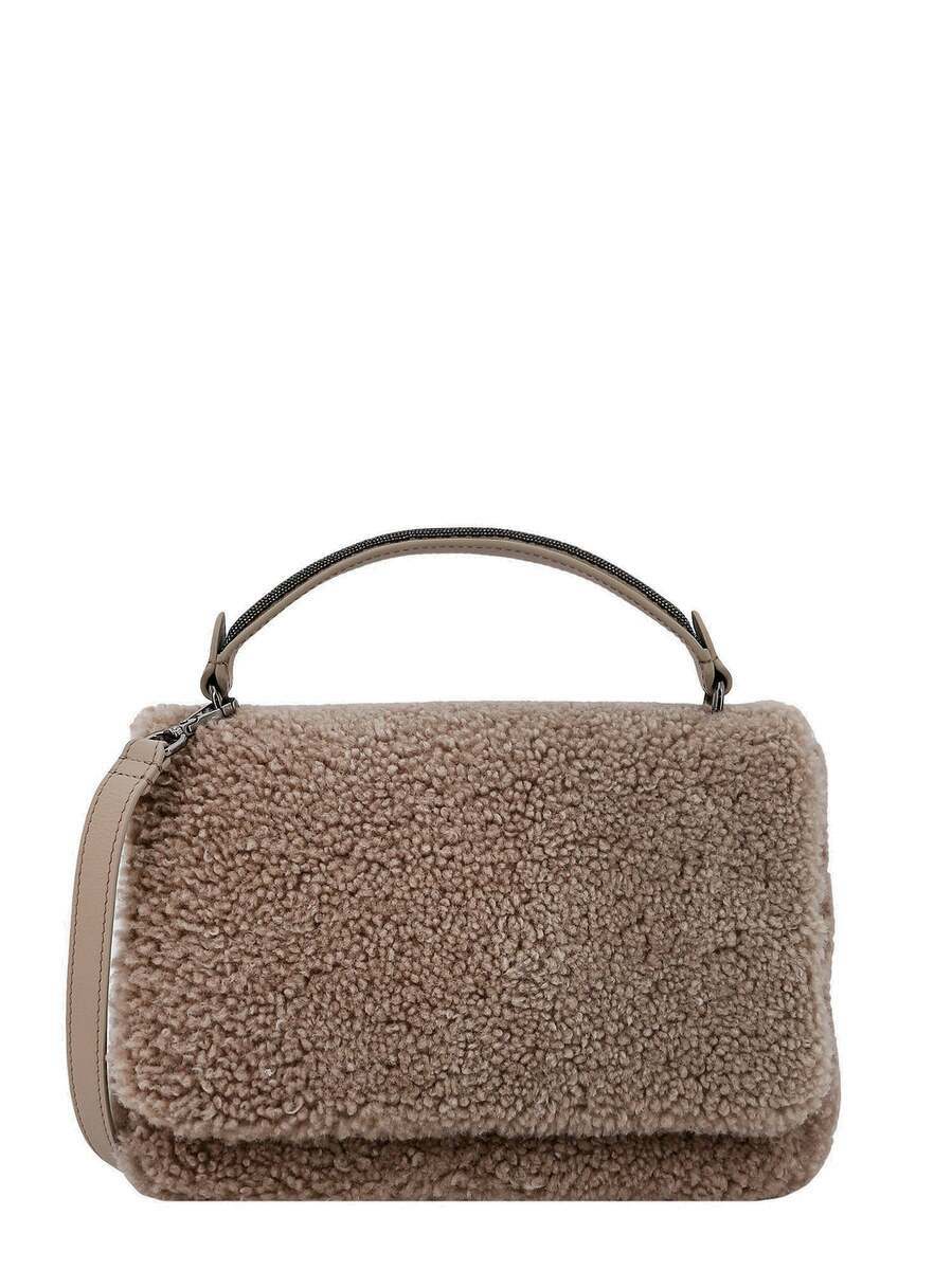 Brunello Cucinelli Beige Cotton Handbag
