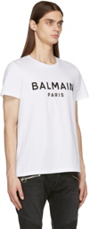 Balmain White Logo T-Shirt